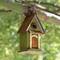 Glitzhome® 11.25" Vintage Green Distressed Wood Decorative Garden Birdhouse
